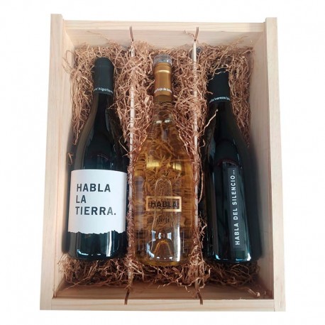 Vinos Habla en estuche de madera para regalo