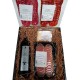 Estuche grande con vino palacio quemado y selección gourmet para regalo empleados