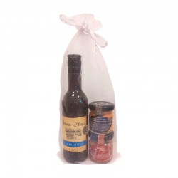 Vino Señorío de los llanos con tarrito de paté