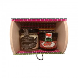 Pack con crema de queso y mermelada