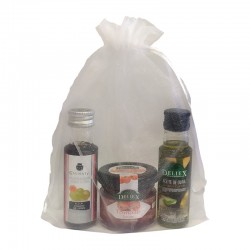 Detalles con mermelada Deliex, aceite y vinagre