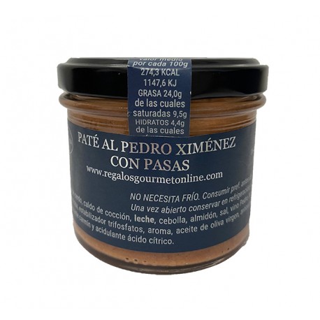 Paté Pedro Ximenez con pasas