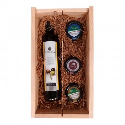 Estuche regalo aceite, quesos y paté