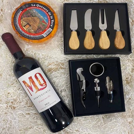 Regalo con Set de vinos y quesos