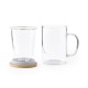 Vaso de cristal para té e infusiones