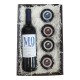 Cesta gourmet con cuatro pates y vino económica