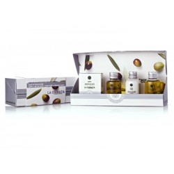 Lote con miniaturas de cosmética bienvenida de La Chinata