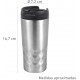 Vaso Termo aislante para llevar en color Plateado