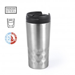 Vaso Termo aislante para llevar en color Plateado