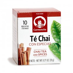 Cajita con sobres de Té Chai