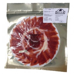 Plato jamón ibérico de cebo a cuchillo.