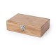 Cajita de madera con set de vinos