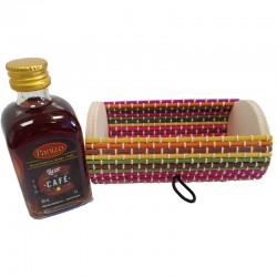 Mini licor de café con baúl para regalos