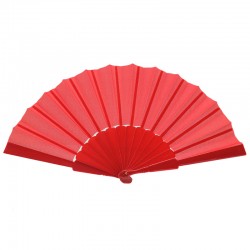 Abanico de tela Rosa