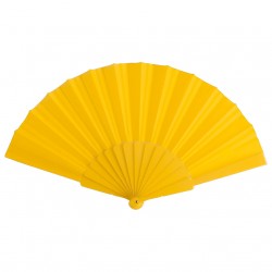 Abanico de tela Amarillo