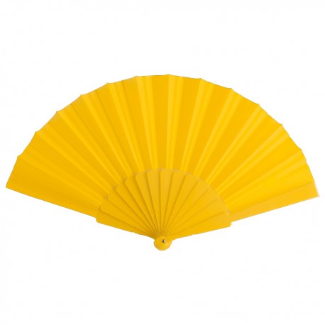 Abanico de tela Amarillo