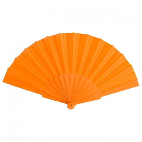 Abanico de tela Naranja