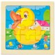 Conjunto de 5 puzles infantiles en madera.