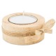 Vela de Madera con lazo de cuerda para eventos