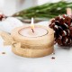 Vela de Madera con lazo de cuerda para eventos