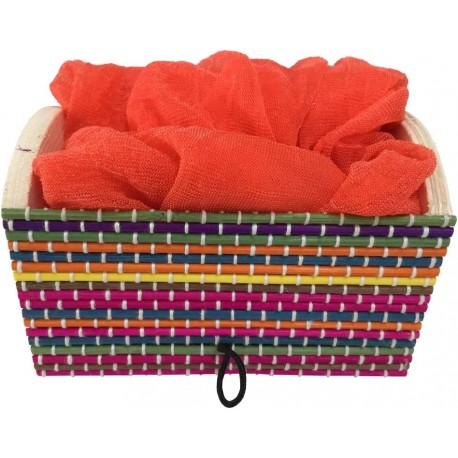 Baúl con pañuelo colores