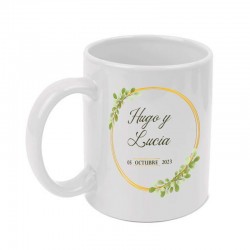 Taza para bodas personalizable