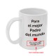 Taza blanca 350 ml personalizable dia del padre