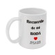 Taza personalizada para boda