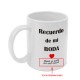 Taza personalizada para boda
