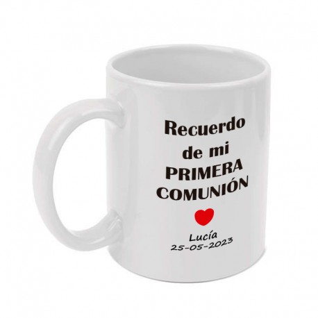 Taza para comunión personalizada