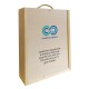 Caja de madera 3 botella personalizable para regalo de empresa