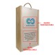 Caja de madera 1 botella personalizable para cumpleaños