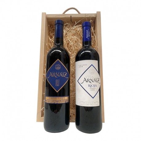 Regalo empresa con 2 botellas de vino