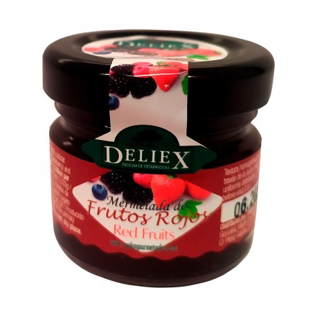 Tarrito Mermelada de Frutos Rojos Deliex 30 gr para ferias