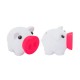Cerdito hucha blanco con morrito fucsia