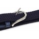 Cinturón unisex trenzado elástico Azul Marino