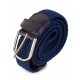 Cinturón unisex trenzado elástico Azul Marino