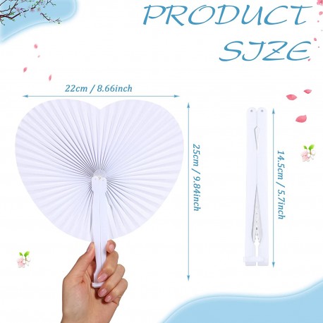 Pai pai forma de corazón blanco