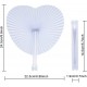 Pai pai forma de corazón blanco