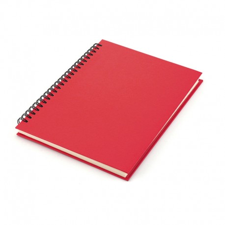Libreta roja formato A5 de anillas