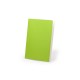 Libreta verde con cubierta cosida
