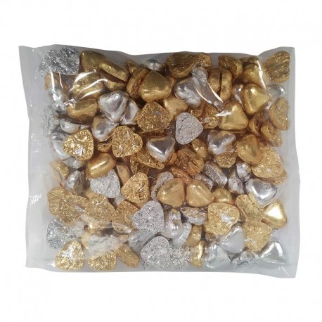 Bolsa de bombon corazón de chocolate 1 kg para empresa