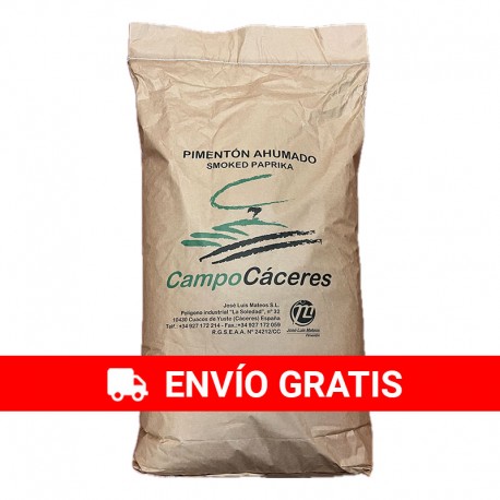 Saco 25 kg de pimentón ahumado agridulce