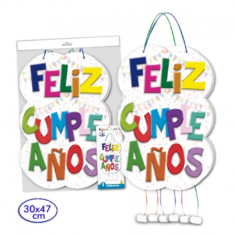 Piñata Feliz Cumpleaños 30 x 47 cm