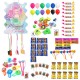 Piñata Mermaid Party 53 x 40 x 10 cm con 96 chuches