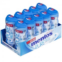 Caja Mentos Pure Fresh 10 Botes x 30 gr cada uno