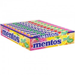Caja Mentos Caramelos Masticables Fruit 20 Botes x 38 gr cada uno