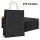 Caja 250 bolsas de papel negras 32 x 41 x 12 cm
