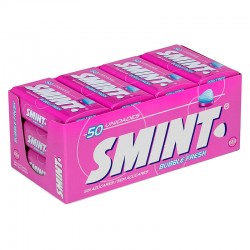 Caja 12 latas SMINT Tin Bubblefresh caramelo comprimido 35 gr