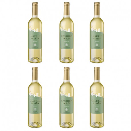 Caja de vino blanco verdejo Castillo de Aza D.O Rueda